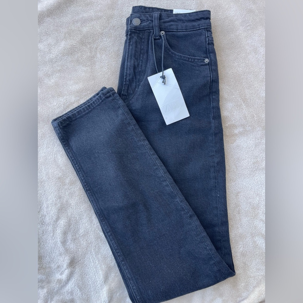 Zara Charcoal High Waist Skinny Jeans